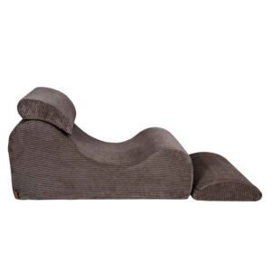 Wave Childs Lounger Seat in Brown offers ergonomic comfort with its unique “S” shape, adjustable headrest & premium Soft Cord material. Ireland & EU Delivery.