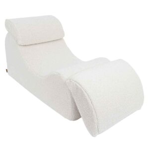 Wave Childs Lounger Seat in Cream offers ergonomic comfort with its unique “S” shape, adjustable headrest & premium Bear material. Ireland & EU Delivery.