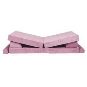 Children’s Pink Play Sofa. Premium ultra-soft, safe & modular for creative play. Shop comfy & stylish pink velvet play sofas for kids! Delivered Ireland & EU!