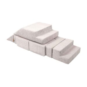 Play Bricks & Play Sofa Set in Ecru Corduroy! Creativity & learning with luxuriously soft, safe & easy-clean blocks. Sofa play elegance delivered Ireland & EU
