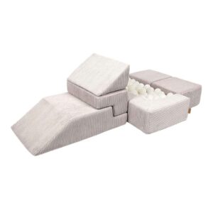 Play Bricks & Play Sofa Set in Ecru Corduroy! Creativity & learning with luxuriously soft, safe & easy-clean blocks. Sofa play elegance delivered Ireland & EU