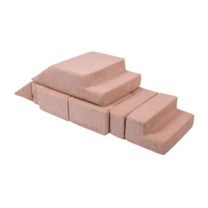 Powder Pink Foam Play Bricks! Creativity & learning with luxuriously soft, safe & easy-clean blocks. A touch of sofa play space elegance delivered Ireland & EU