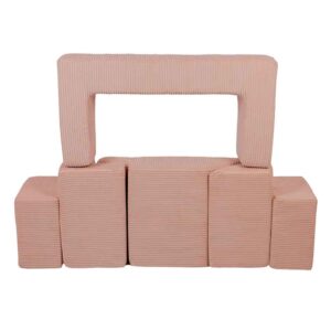 Powder Pink Foam Play Bricks! Creativity & learning with luxuriously soft, safe & easy-clean blocks. A touch of sofa play space elegance delivered Ireland & EU