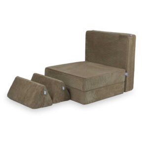 Toffee Corduroy Play Sofa - Play Sofa For Kids: Modular Montessori Toffee Corduroy Play Sofa Bed delivered Ireland & EU. Handmade for Children & Kids Nursery, Childs Play Room