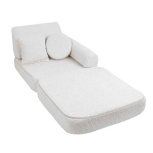 Pocket Sofa Plus: 12 Parts. Compact space-saving White Play Sofa for kids. Handmade, washable covers. For play, gaming, reading & relaxation. Delivered Ireland.