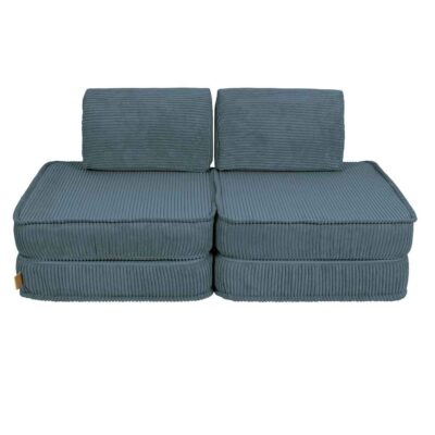 Pocket Sofa Classic: 6 Part Turquoise Play Sofa. Compact & space-saving with Handmade, washable covers. For kids play, gaming, reading & relaxation, Ireland.