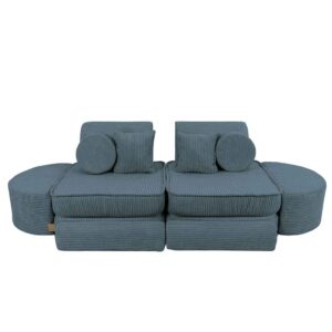 Pocket Sofa Max: 14 Part Turquoise Play Sofa. Compact & space-saving with Handmade, washable covers. For play, gaming, reading & relaxation. Delivered Ireland & EU!