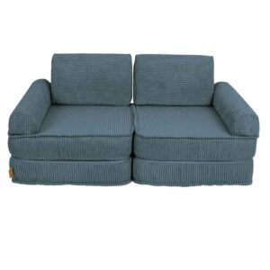 Pocket Sofa Plus: 12 Part Set. Compact space-saving Turquoise Play Sofa for kids. Handmade, washable covers. For play, gaming, reading & relaxation in Ireland