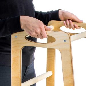 Lightweight 88cm Learning Tower for kids to safely join kitchen fun! Certified safe, EU-made, with tracked delivery to Ireland & EU. Natural Beeswax Finish.