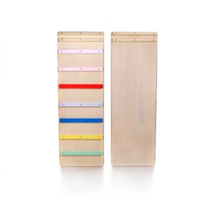 Climbing Ladder Ramp & Slide 2in1 for Adjustable Colourful Climbing Triangle. Boost toddlers balance & confidence. Rainbow & wood. Tracked delivery Ireland & EU