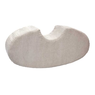 Bean Shape Foam Play Piece: a cosy seat soft toy & creative play addition for toddlers. Safe & durable for stylish play spaces in Ecru Corduroy. Ireland & EU!