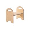 Step Stool Chair for Children in Natural Bees Wax Wood Finish. Certified safe, EU-made & perfect for fostering independence. Ready in 4 colours & tracked delivery to Ireland & EU