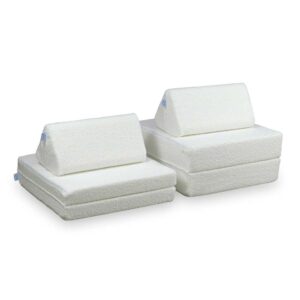 Mini Play Sofa For Kids: White Boucle Modular 6 Part Play Sofa delivered Ireland, EU & more. Montessori Toy Handmade for Children, Nursery & Playroom