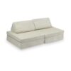Mini Play Sofa For Kids: Beige Corduroy Modular 6 Part Play Sofa delivered Ireland, EU & more. Montessori Toy Handmade for Children, Nursery & Play Room