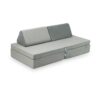 Mini Play Sofa For Kids: Modular 6 Part Grey Velvet Play Sofa delivered Ireland, EU & more. Montessori Fun Toy Handmade for Children, Nursery & Play Roomv