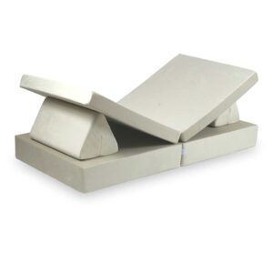 Play Sofa For Kids: Ecru Velvet Montessori Modular Play Sofa Bed delivered Ireland & EU. Handmade for Children & Kids Nursery, Childs Play Room