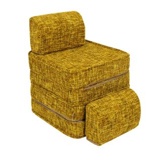 Kids Sofa Couch. Pocket Sofa Classic: 6 Part Set. Compact space-saving Tangle Honey Mustard Kids Sofa. Handmade, washable covers. For play, gaming, reading & relaxation.