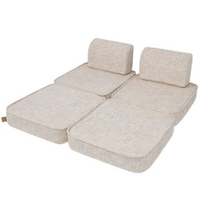 Kids Sofa Couch. Pocket Sofa Classic: 6 Parts. Compact space-saving Tangle Marshmallow Beige Kids Sofa. Handmade, washable covers. For play, gaming, reading & relaxation. Ireland.