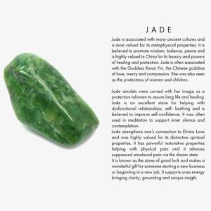 Jade information on ShopStreet.ie - Handmade Gemstone Jewellery Ireland