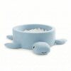 Blue turtle ball pit with 200 balls – a stylish sensory play pool for toddlers and young children. Features a removable washable cover, eco-friendly recycled fabric and safe foam walls. Ideal for motor development and modern nursery decor. Handmade in the EU and available online in Ireland & EU at ShopStreet.ie.