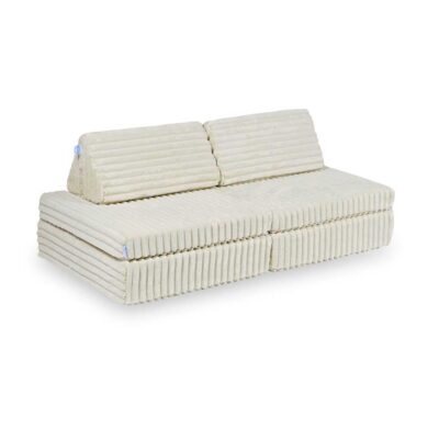 Mini Play Sofa For Kids: Beige Waffle Corduroy Modular 6 Part Play Sofa delivered Ireland, EU & more. Montessori Toy Handmade for Children, Nursery & Playroom