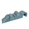 Turquoise 5-piece foam play set for toddlers with premium corduroy covers, indoor soft play obstacle course, machine washable modular blocks. Tracked delivery Ireland & EU.