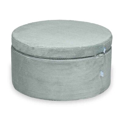 Pouffe Modular Play Set – 2-in-1 kids’ play seat & building blocks, space-saving design, soft washable Light Mint Corduroy, fun & safe for all ages. Delivered Ireland & EU