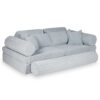 Grey Waffle Corduroy Play Sofa for kids. Handmade montessori 13-part design, durable & cosy for playrooms & nurseries. Delivered in Ireland & EU.
