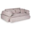 Light Pink Waffle Corduroy Play Sofa for kids. Handmade modular 13-part design, durable & cosy for playrooms & nurseries. Delivered in Ireland & EU.
