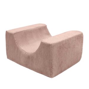 Module for Powder Pink 5-piece foam play set for toddlers with premium corduroy covers, indoor soft play obstacle course, machine washable modular blocks. Tracked delivery Ireland & EU.