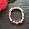A beautiful pink agate bracelet featuring a Pixiu centerpiece - symbolising love, prosperity and protection in one elegant design. Handmade in Ireland Bracelet Gift For Her with tracked An Post Irish Delivery