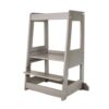 tiSsi®Stormy Grey Twin & Sibling Learning Tower – Adjustable Wooden Step Stool for Two Children. Eco-friendly, safe & stylish. Ships across Ireland & EU.