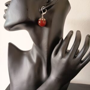 Beautiful handcrafted earrings featuring 18mm red agate gemstones, designed to add a bold yet elegant touch to any outfit. Perfect for everyday wear or special occasions. Handmade in Ireland with Tracked An Post Delivery.