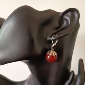 Beautiful handcrafted earrings featuring 18mm red agate gemstones, designed to add a bold yet elegant touch to any outfit. Perfect for everyday wear or special occasions. Handmade in Ireland with Tracked An Post Delivery.