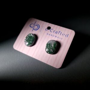 Geometric Polymer Clay Stud Earrings – Handmade in Ireland