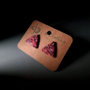 Geometric Polymer Clay Stud Earrings – Handmade in Ireland