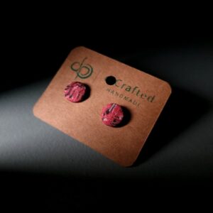 Geometric Polymer Clay Stud Earrings – Handmade in Ireland