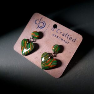 Two-Piece Mini Dangle Earrings - Handmade Gift For Her under €50
