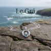 Sterling silver Claddagh pendant with emerald CZ, hallmarked in Dublin. A meaningful Irish Galway gift symbolising love, loyalty & friendship – ideal for communion, confirmation & birthdays.